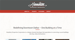 Desktop Screenshot of hamiltonproperties.com